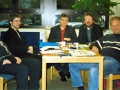 Die Band-Jury mit (von links) Prof. Bernhard Mergner (Weimar), Tilman Ehrhorn (Berlin), Dionizy Piatkowski (Poznan/Polen), Johannes Klose (Landesmusikrat Niedersachsen, Protokoll), Rolf Rasch (Kassel).